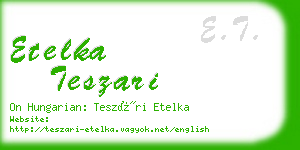 etelka teszari business card